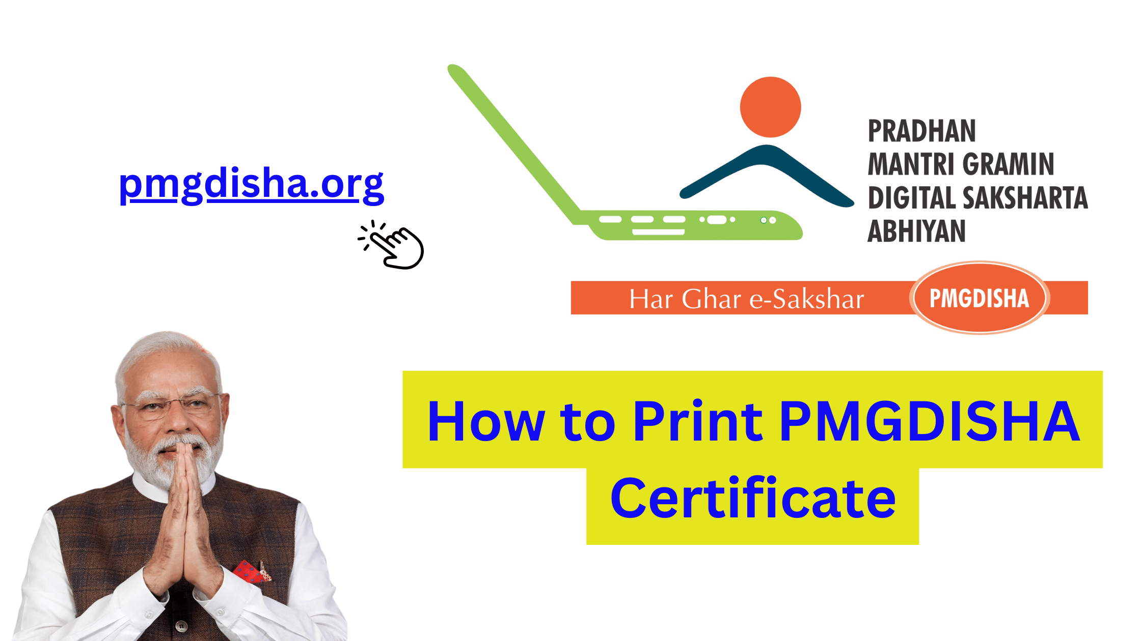 How to Print PMGDISHA Certificate