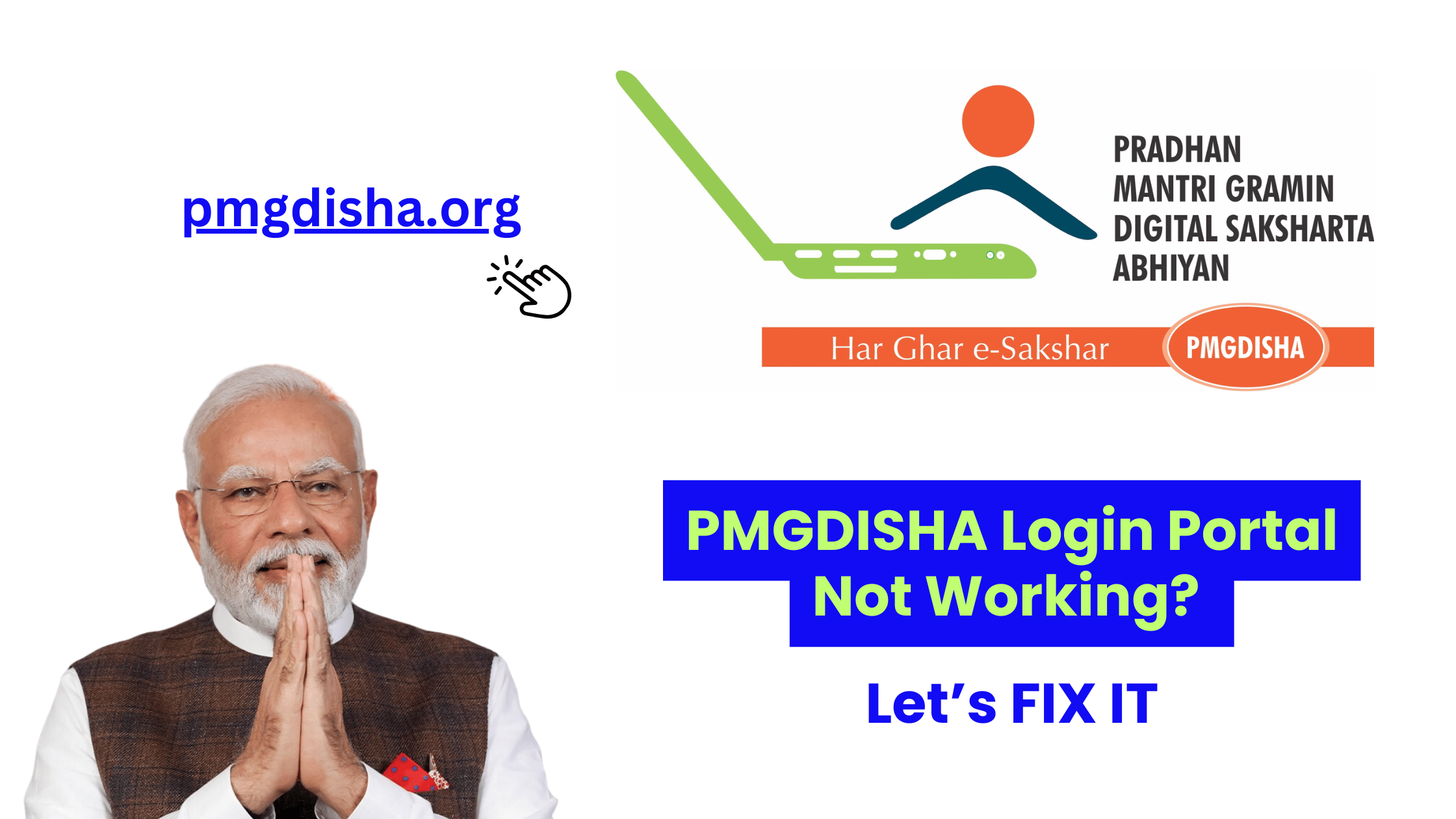 PMGDISHA Login Portal Not Working