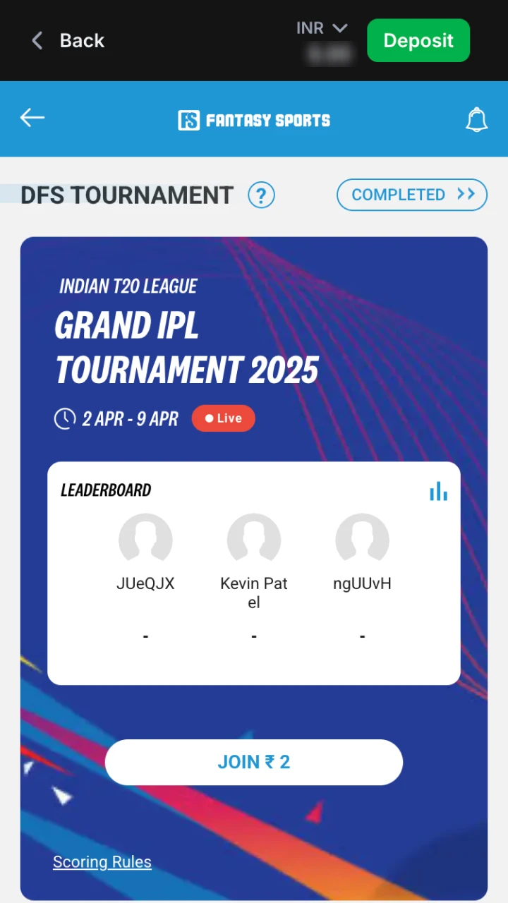 Create the team at the 1win fantasy sports betting.