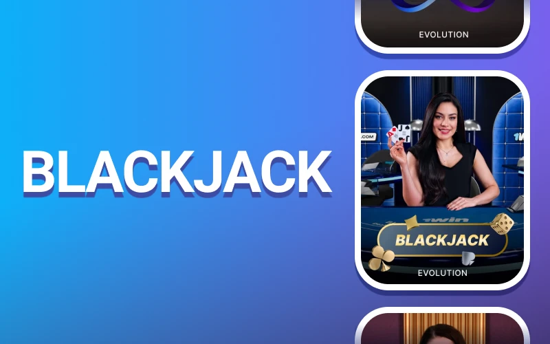 Collect 21 points and win blackjack at 1win.