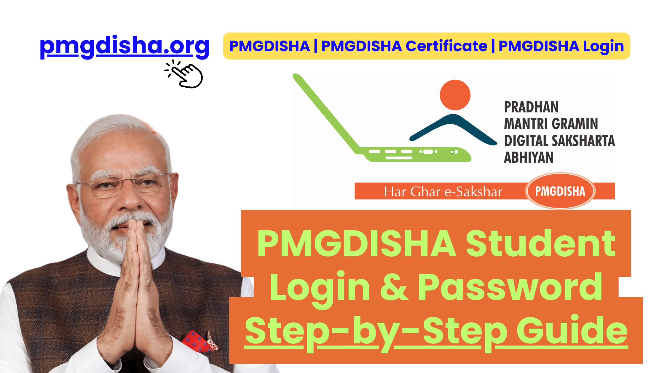 PMGDISHA Student Login & Password Step-by-Step Guide