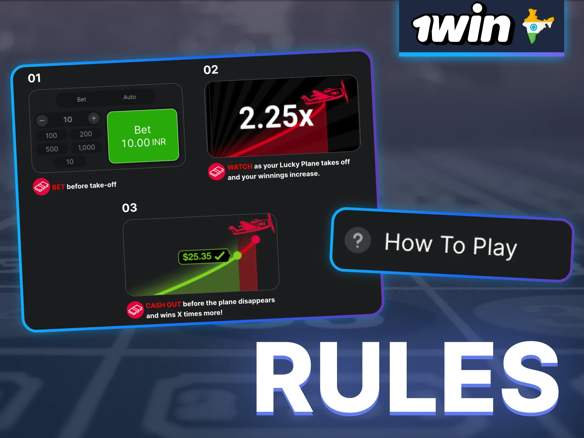 Familiarize yourself with the 1win Aviator game rules to increase your chances of winning.