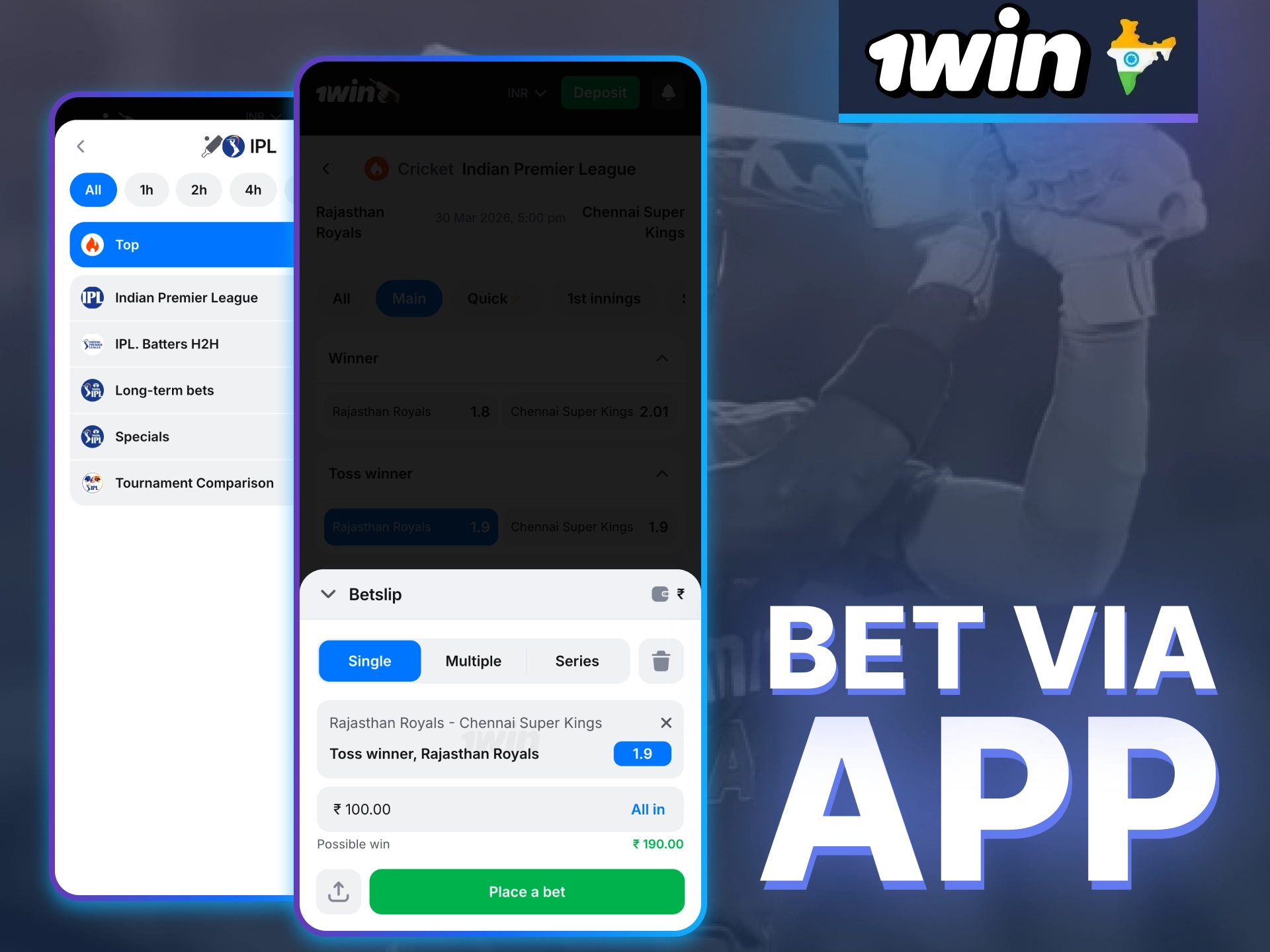 Use 1win on mobile and enjoy seamless betting with optimized performance and convenient access on the go.